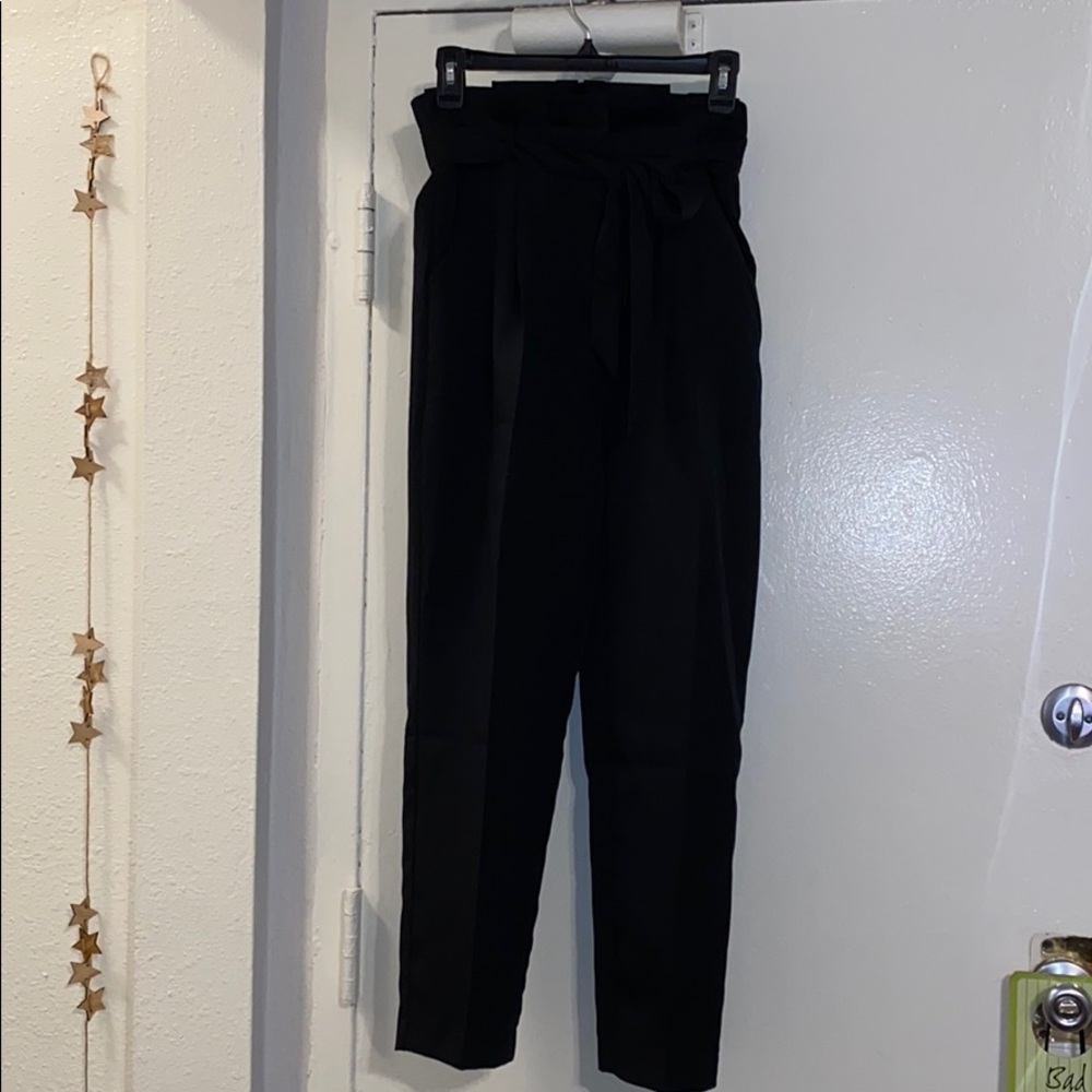 Ruffled Paper Bag Pants